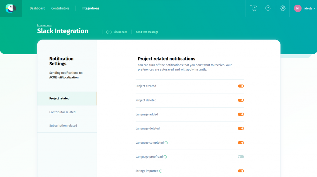 Slack Integration - POEditor Localization Platform
